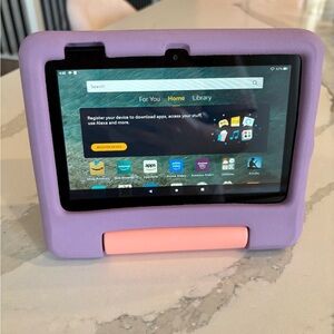 Amazon Fire Kid’s Tablet with Purple Case